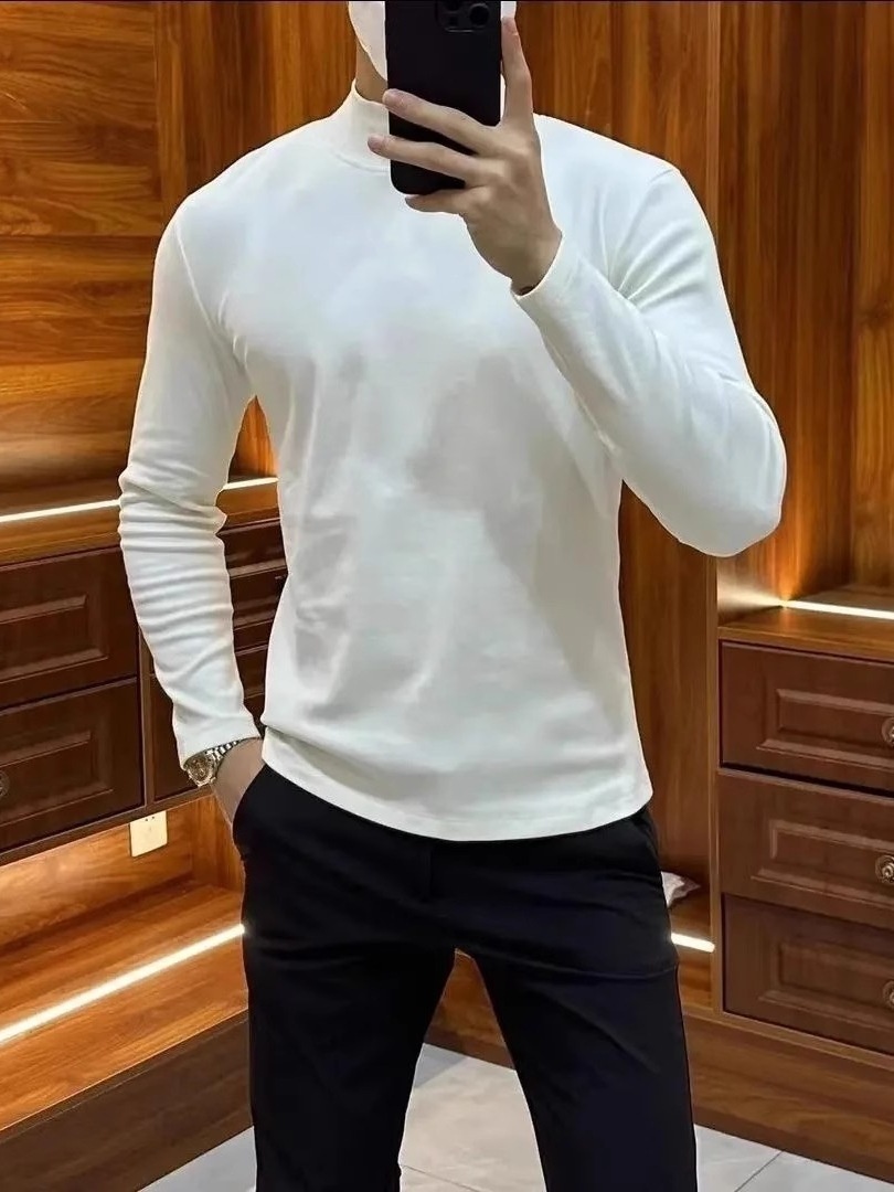 雙面德絨 鎖溫親膚男士經典打底衫