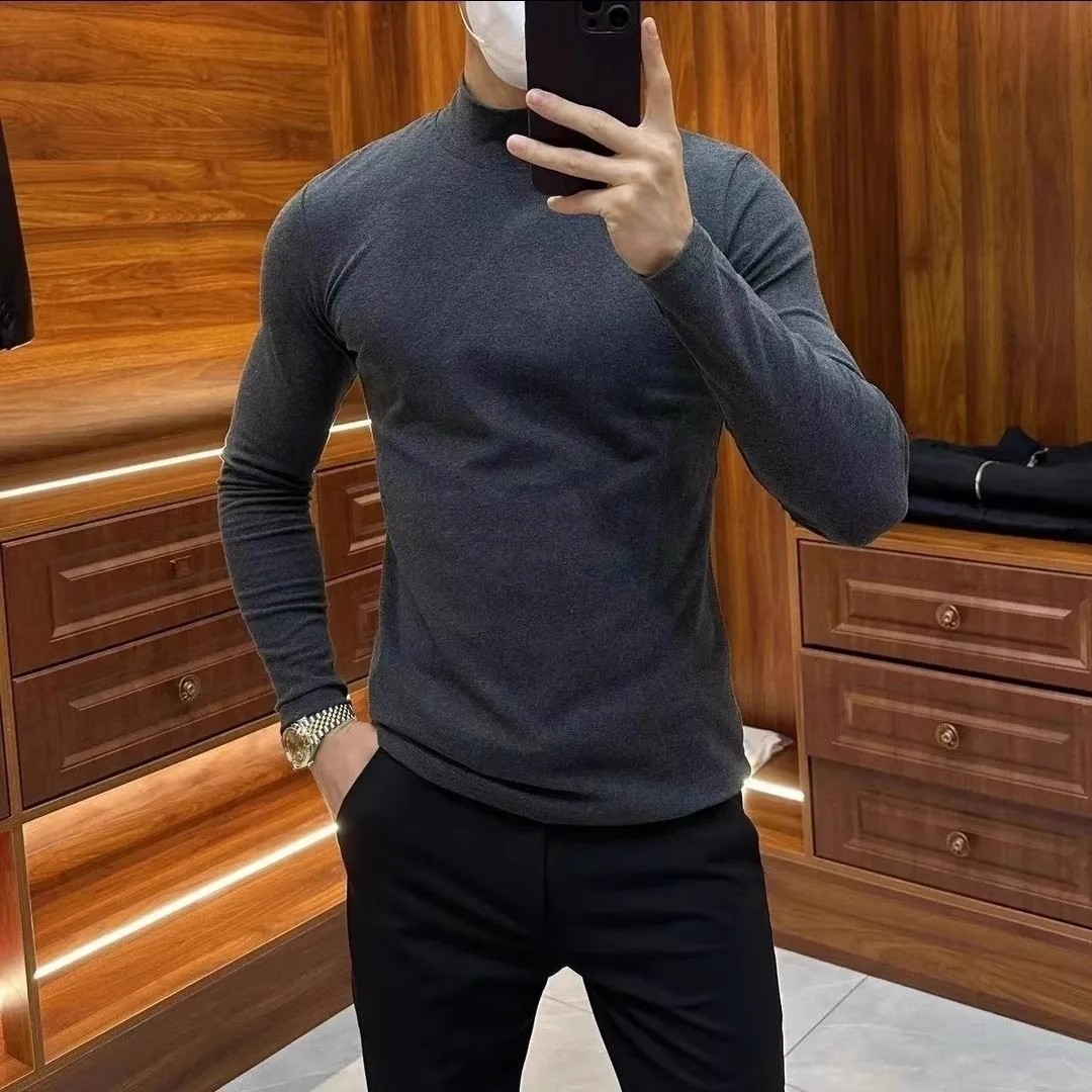 雙面德絨 鎖溫親膚男士經典打底衫